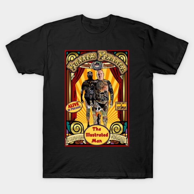 The Illustrated Man Sideshow Poster T-Shirt by ImpArtbyTorg